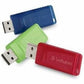 Verbatim 16GB Store 'n' Go USB Flash Drive - 3pk - Red, Green, Blue