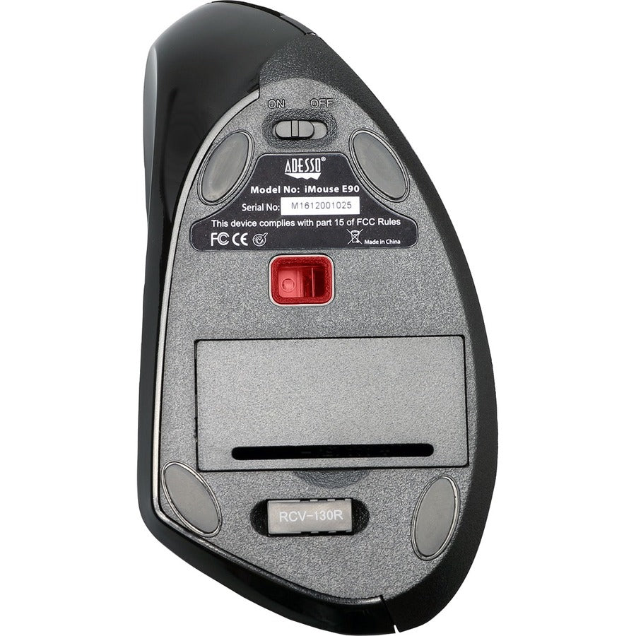 Adesso iMouse E90- Wireless Left-Handed Vertical Ergonomic Mouse - IMOUSE E90