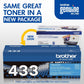 Brother TN433C Original High Yield Laser Toner Cartridge - Cyan - 1 Each - TN433C
