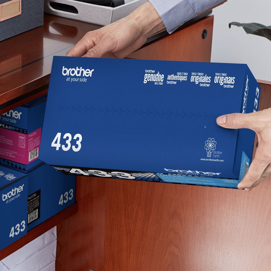 Brother TN433C Original High Yield Laser Toner Cartridge - Cyan - 1 Each - TN433C