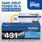 Brother TN431C Original Standard Yield Laser Toner Cartridge - Cyan - 1 Each - TN431C