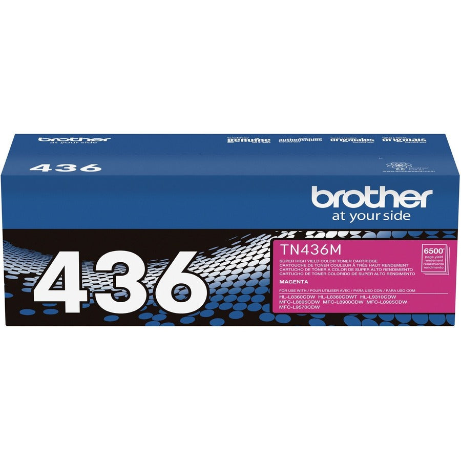 Brother TN436M Original Laser Toner Cartridge - Magenta - 1 Each - TN436M