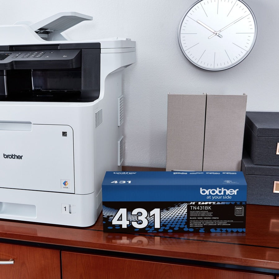 Brother TN431BK Original Standard Yield Laser Toner Cartridge - Black - 1 Each - TN431BK