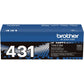 Brother TN431BK Original Standard Yield Laser Toner Cartridge - Black - 1 Each - TN431BK