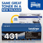 Brother TN431BK Original Standard Yield Laser Toner Cartridge - Black - 1 Each - TN431BK