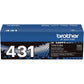 Brother TN431BK Original Standard Yield Laser Toner Cartridge - Black - 1 Each - TN431BK
