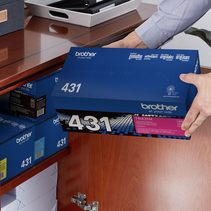 Brother TN431M Original Standard Yield Laser Toner Cartridge - Magenta - 1 Each - TN431M
