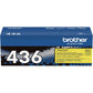 Brother TN436Y Original Laser Toner Cartridge - Yellow - 1 Each - TN436Y