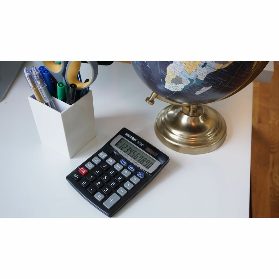 Victor 10 Digit Tax and Currency Conversion Desktop Calculator - 9500