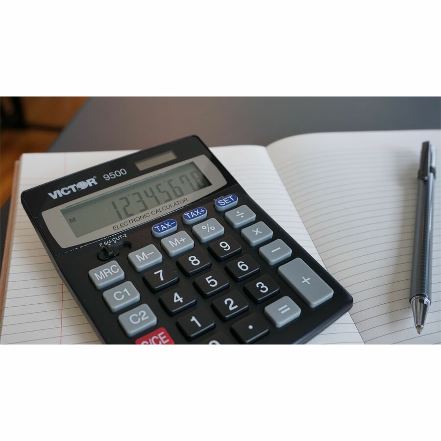 Victor 10 Digit Tax and Currency Conversion Desktop Calculator - 9500