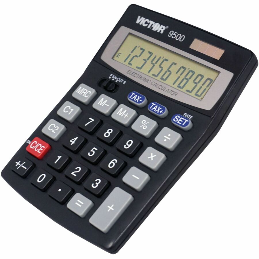 Victor 10 Digit Tax and Currency Conversion Desktop Calculator - 9500