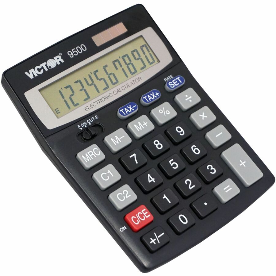 Victor 10 Digit Tax and Currency Conversion Desktop Calculator - 9500