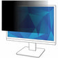 3M Privacy Filter for 20.1in Monitor, 4:3, PF201C3B Black, Matte