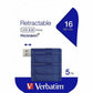 Verbatim 16GB USB Flash Drive - 5pk - Blue - 99810