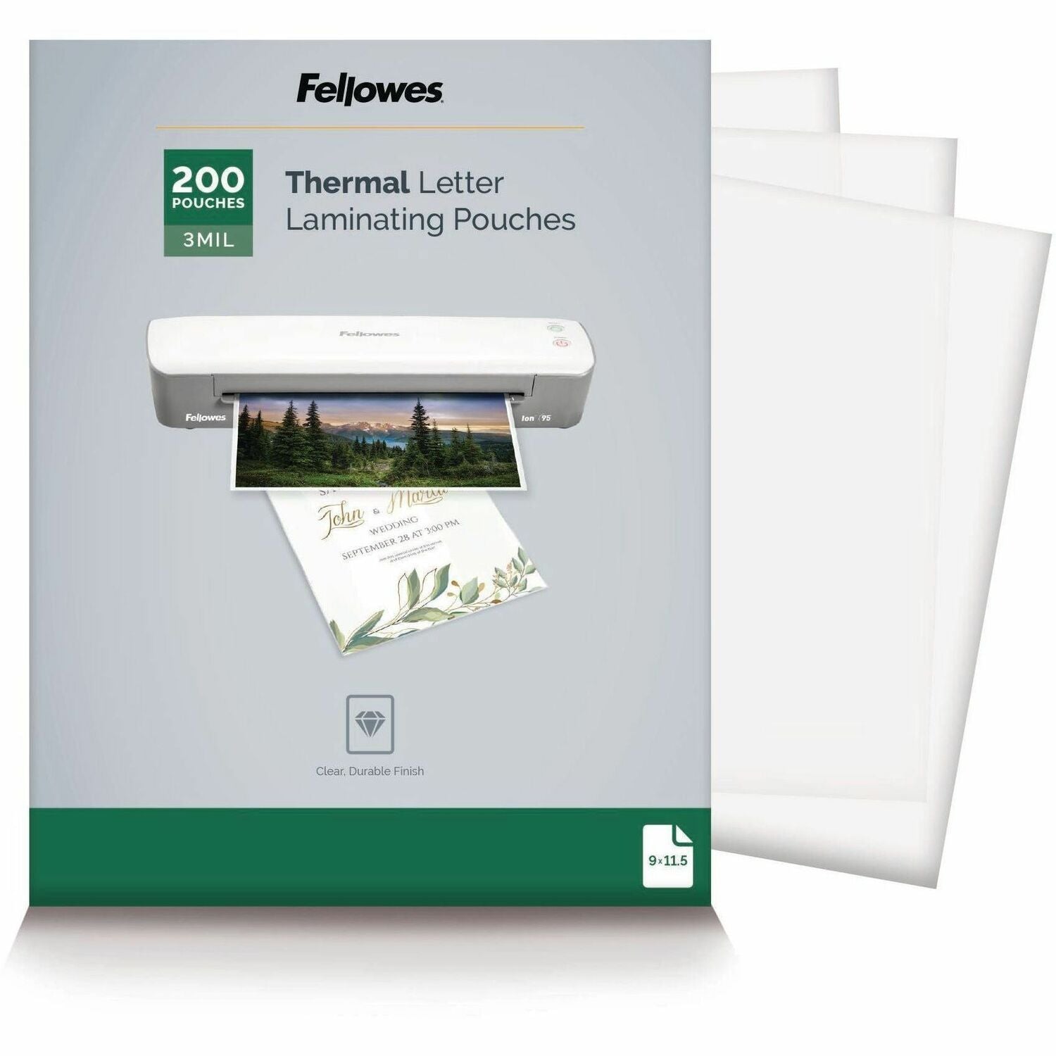 Fellowes Letter-Size Thermal Laminating Pouches