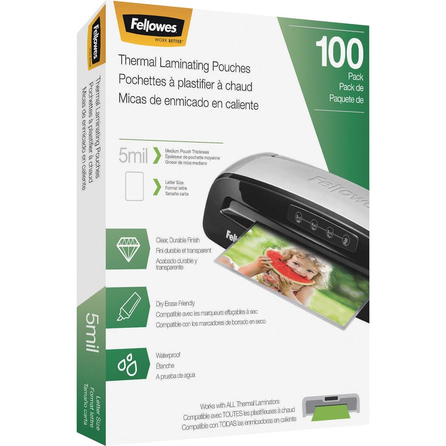 Fellowes Letter-Size Thermal Laminating Pouches - 5743501