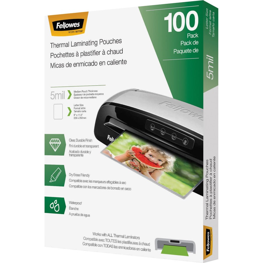 Fellowes Letter-Size Thermal Laminating Pouches - 5743501