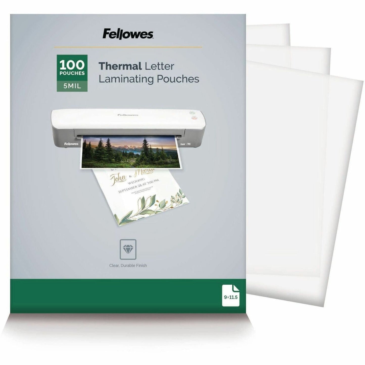 Fellowes Letter-Size Thermal Laminating Pouches