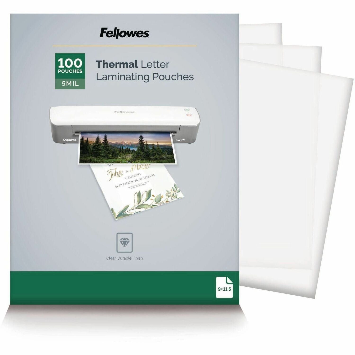 Fellowes Letter-Size Thermal Laminating Pouches