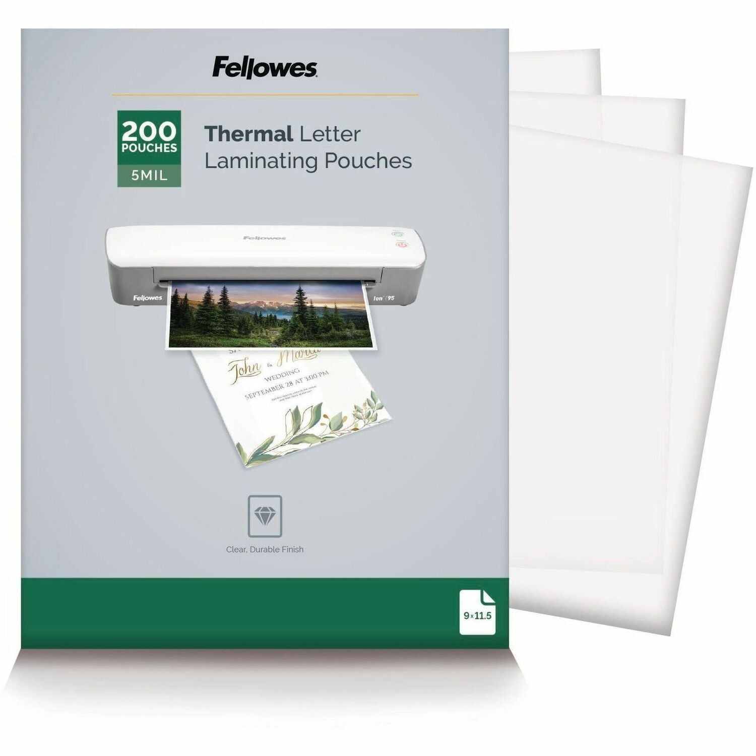 Fellowes Letter-Size Thermal Laminating Pouches
