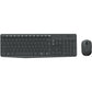 Logitech MK235 Wireless Keyboard and Mouse Combo for Windows, 2.4 GHz Wireless Unifying USB Receiver, 15 FN Keys, Long Battery Life, Compatible with PC, Laptop (French Layout) - 920-007899