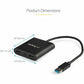 StarTech.com USB 3.0 to Dual HDMI Adapter, USB to 2x HDMI Monitor Converter for Windows (no support for macOS/ChromeOS/Linux) - TAA - USB32HD2