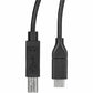 StarTech.com 0.5m USB C to USB B Printer Cable - M/M - USB 2.0 - USB C to USB B Cable - USB C Printer Cable - USB Type C to Type B Cable - USB2CB50CM