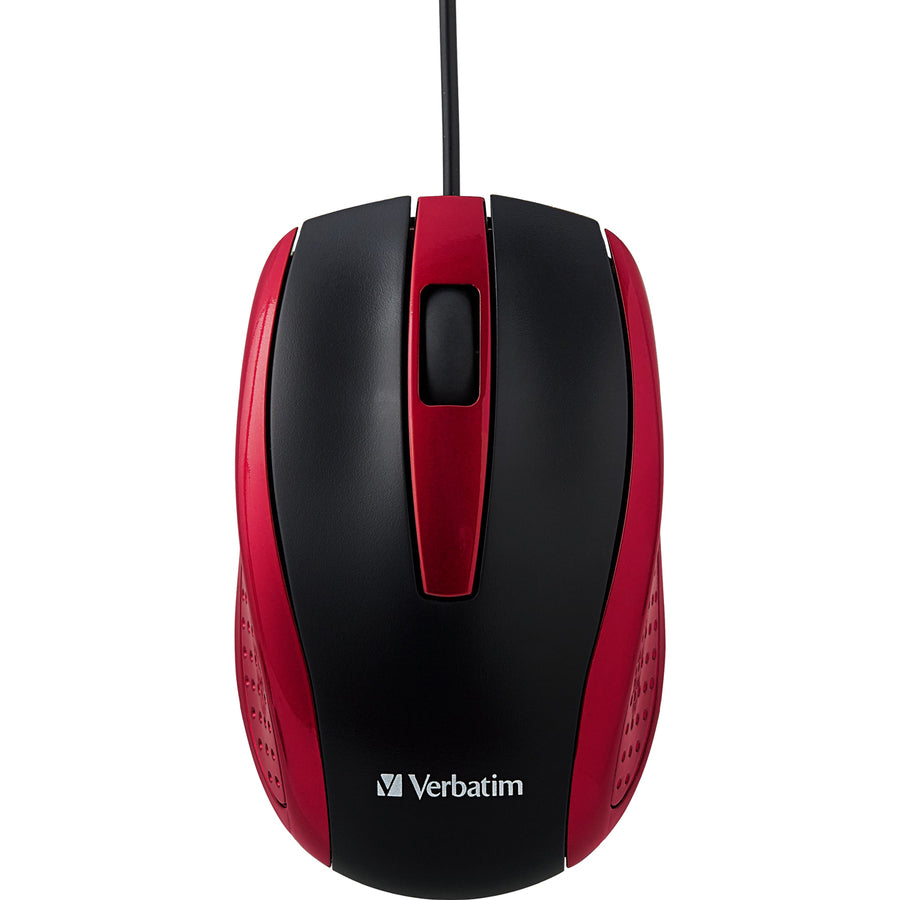 Verbatim Corded Notebook Optical Mouse - White - 99742