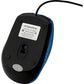Verbatim Corded Notebook Optical Mouse - Blue - 99743