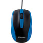 Verbatim Corded Notebook Optical Mouse - Blue - 99743