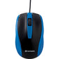 Verbatim Corded Notebook Optical Mouse - Blue - 99743