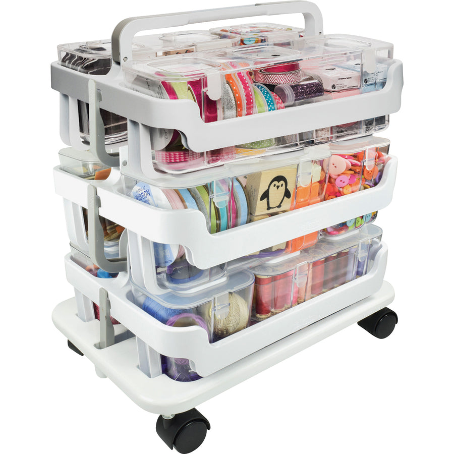 Deflecto Stackable Caddy Organizer Multi-Pack Bundle - 329003BB