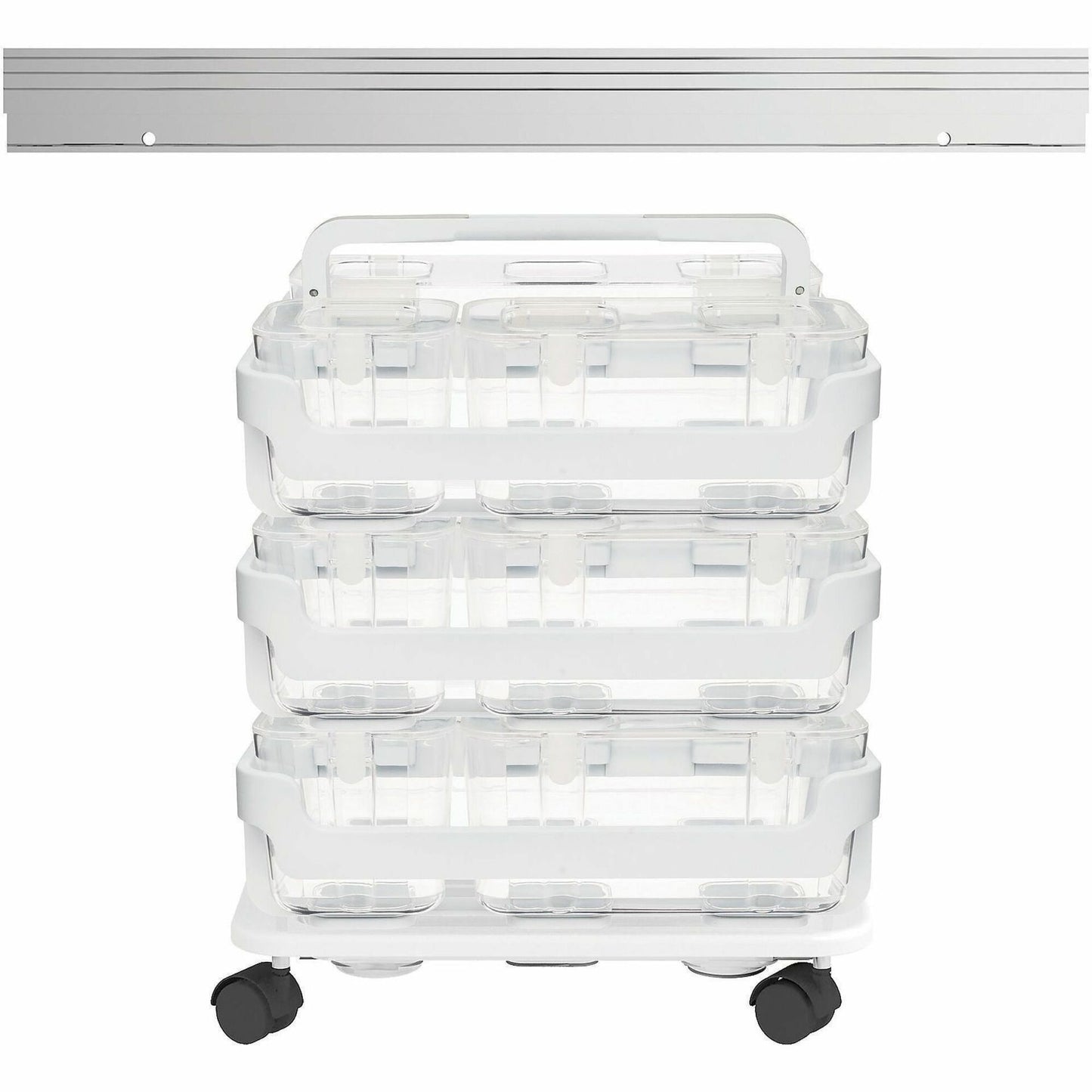 Deflecto Stackable Caddy Organizer Multi-Pack Bundle