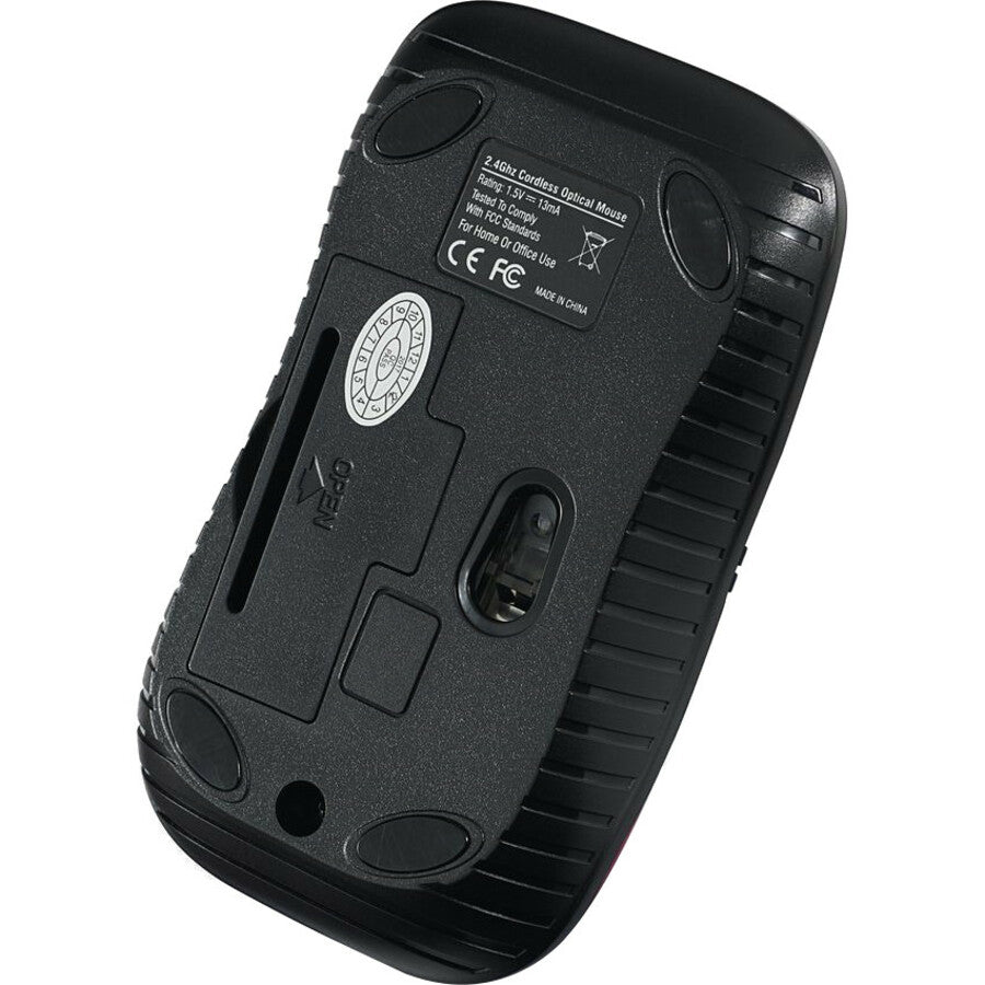 Verbatim Wireless Notebook Optical Mouse, Commuter Series - Matte Red - 99767