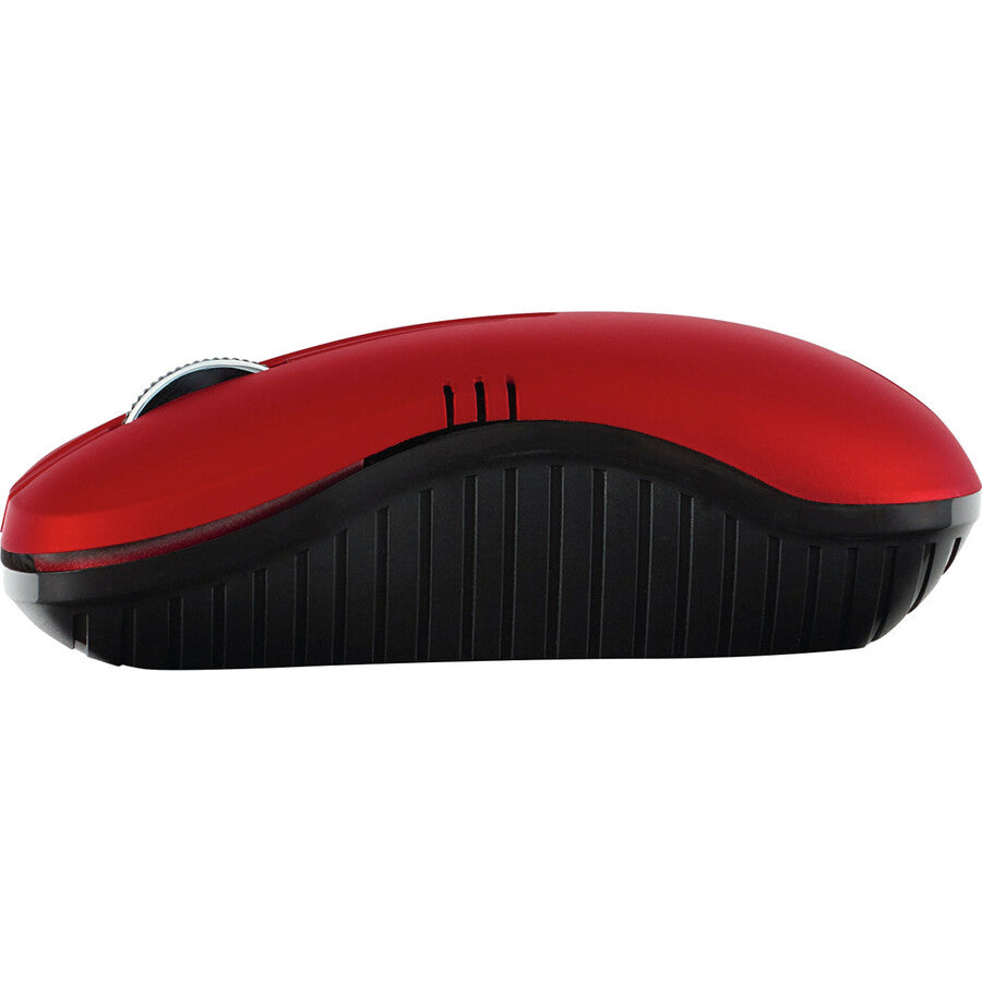 Verbatim Wireless Notebook Optical Mouse, Commuter Series - Matte Red - 99767