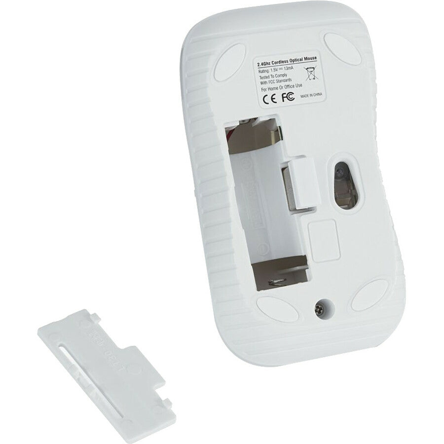 Verbatim Wireless Notebook Optical Mouse, Commuter Series - Matte White - 99768