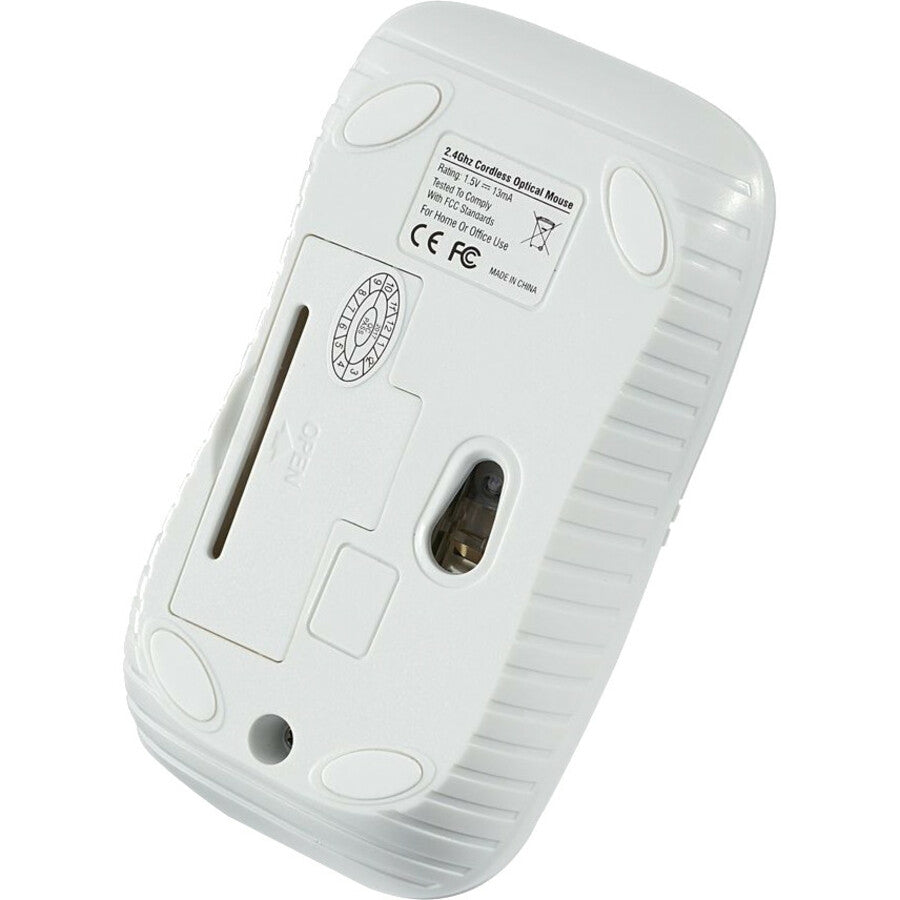 Verbatim Wireless Notebook Optical Mouse, Commuter Series - Matte White - 99768