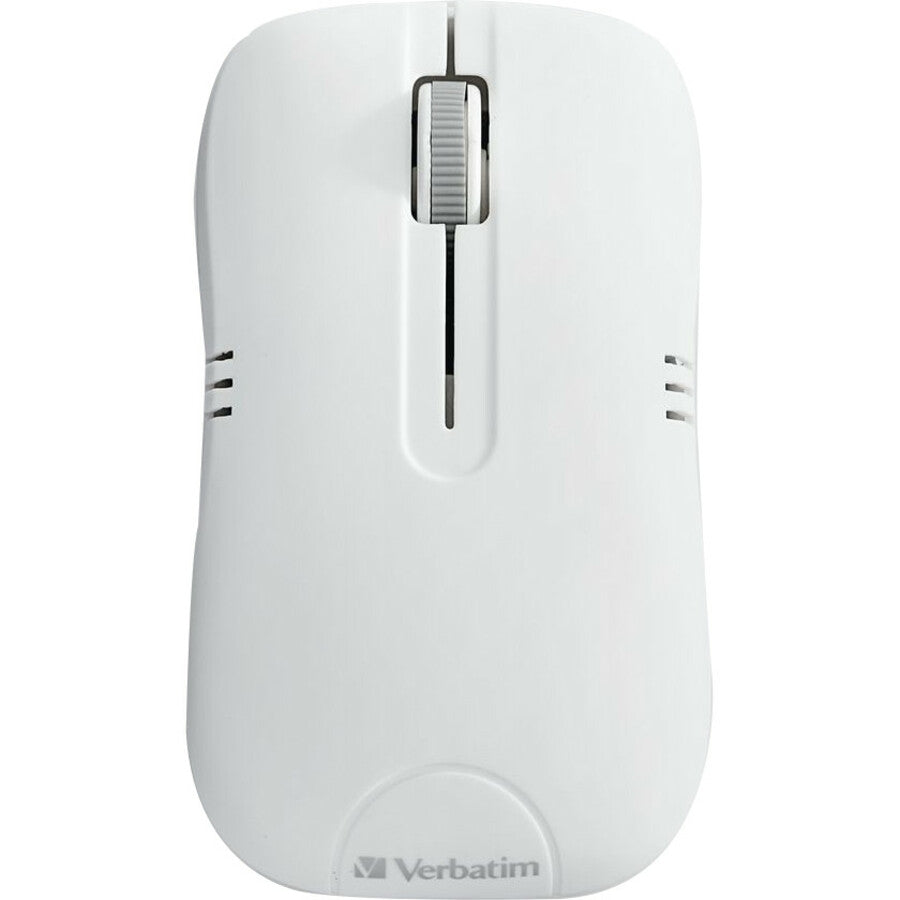 Verbatim Wireless Notebook Optical Mouse, Commuter Series - Matte White - 99768