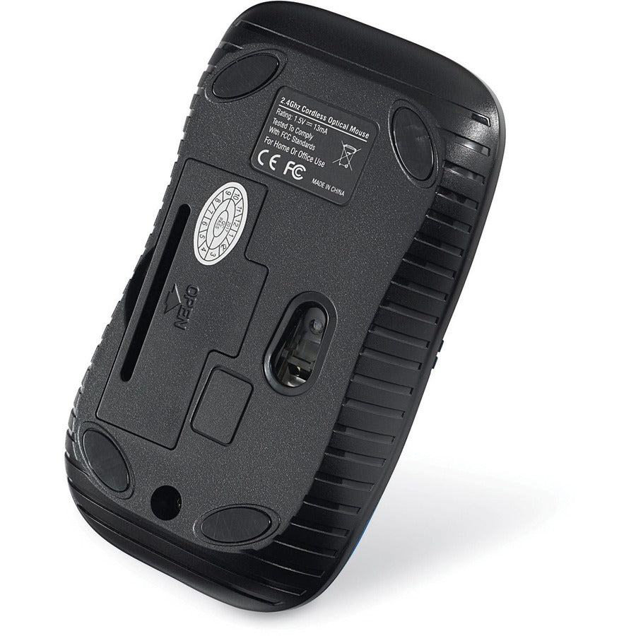 Verbatim Wireless Notebook Optical Mouse, Commuter Series - Matte Blue - 99766