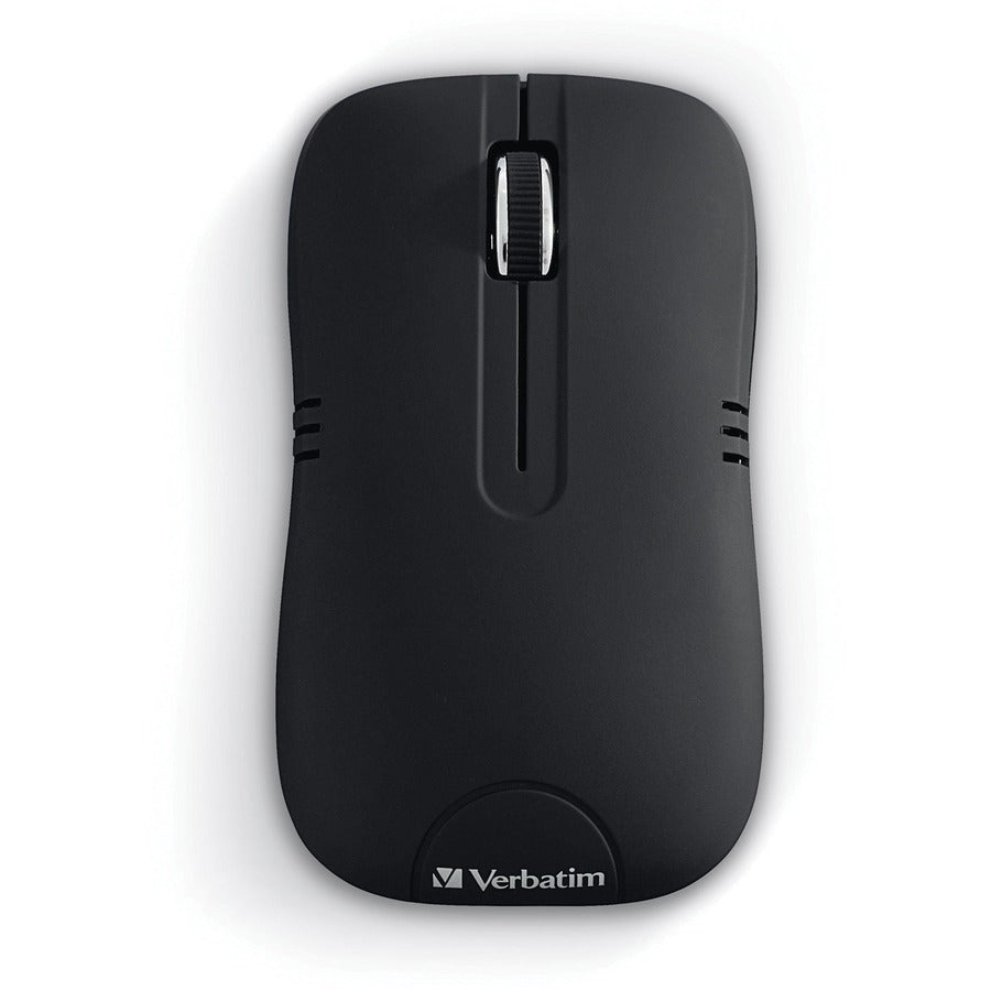 Verbatim Wireless Notebook Optical Mouse, Commuter Series - Matte Black - 99765