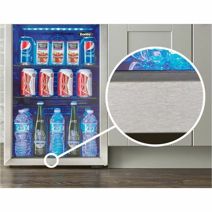 Danby 2.6 cu. ft. Free-Standing Stainless Steel Beverage Centre - DBC026A1BSSDB