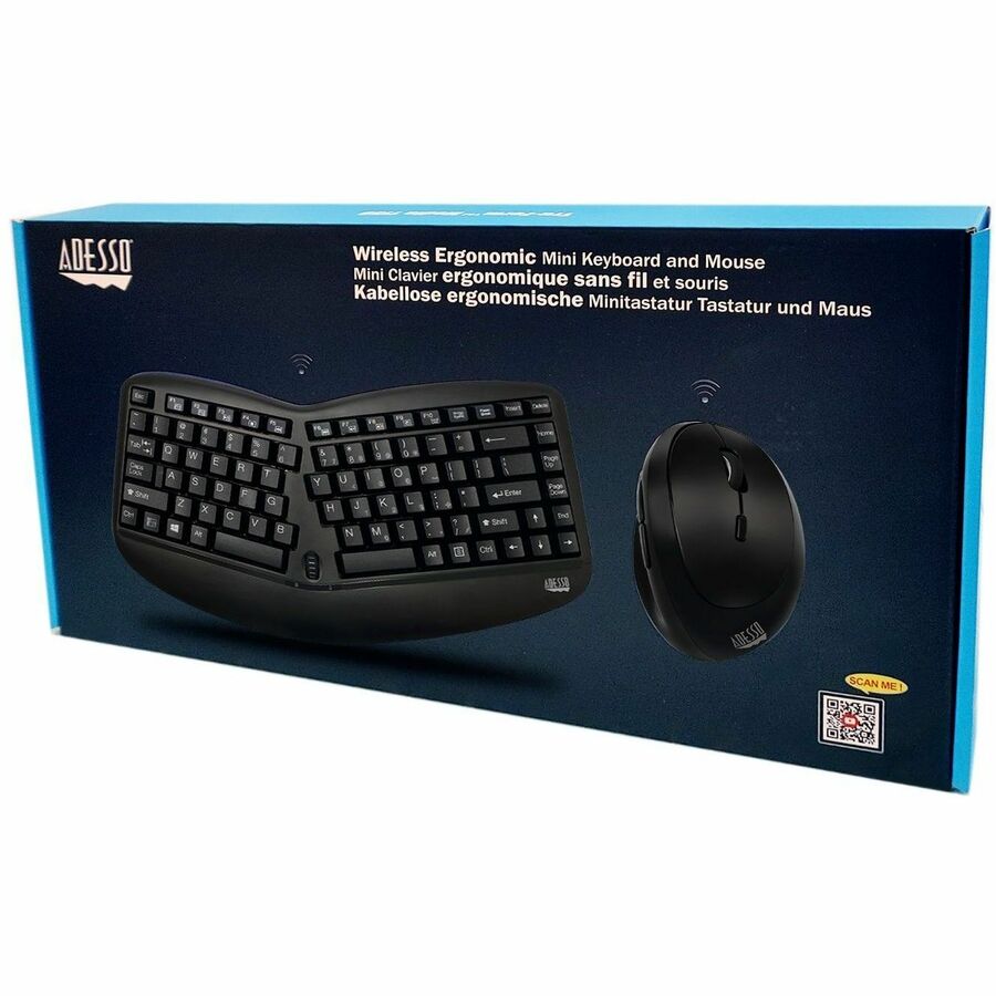 Adesso Tru-Form Mini Wireless Media Desktop Combo - WKB-1150CB