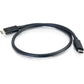 C2G 3ft Thunderbolt 3 USB C Cable - 20Gbps - 100W - Black - M/M - 28841