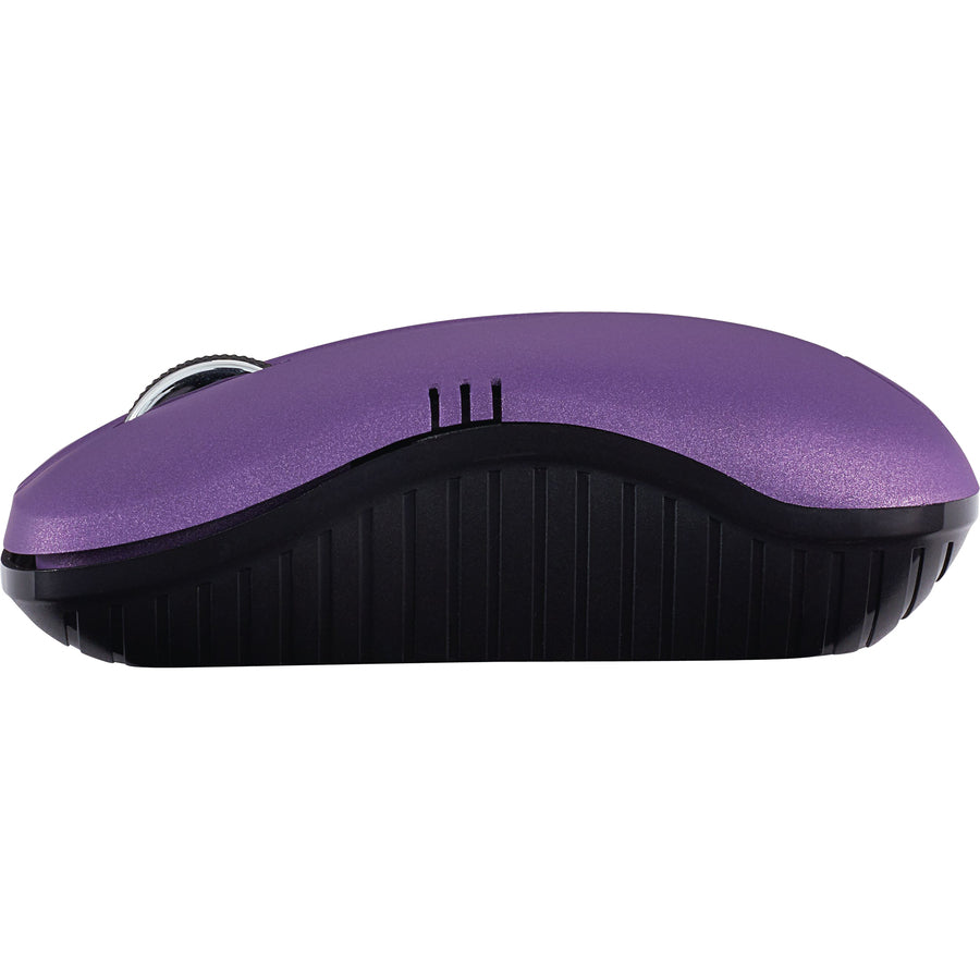 Verbatim Wireless Notebook Optical Mouse, Commuter Series - Matte Purple - 99781