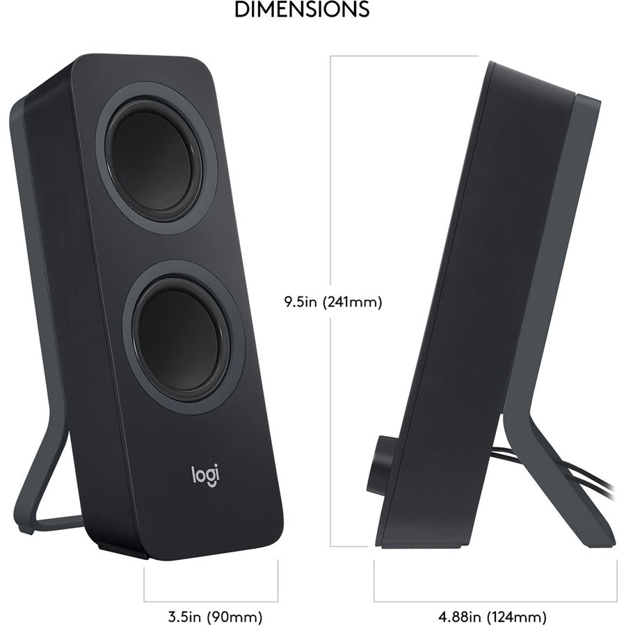 Logitech Z207 Bluetooth Speaker System - 5 W RMS - Black - 980-001294