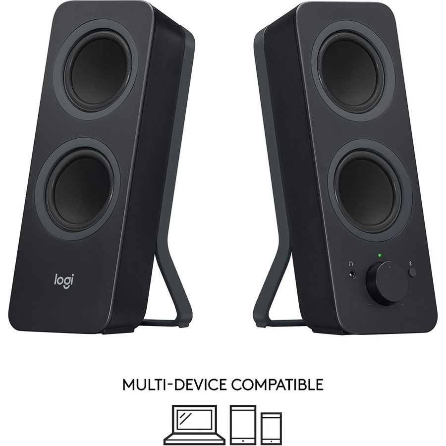 Logitech Z207 Bluetooth Speaker System - 5 W RMS - Black - 980-001294
