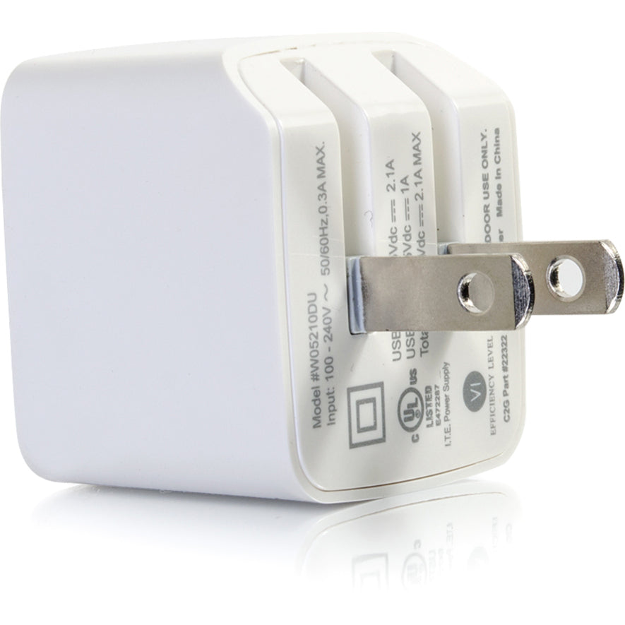C2G 2-Port USB Wall Charger - 22322