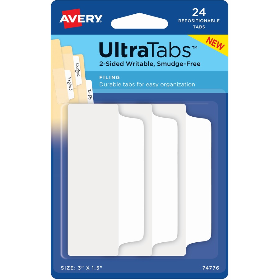 Avery&reg; UltraTabs Filing Tabs - 74776