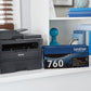 Brother TN-760 Original Toner Cartridge - Black - TN-760