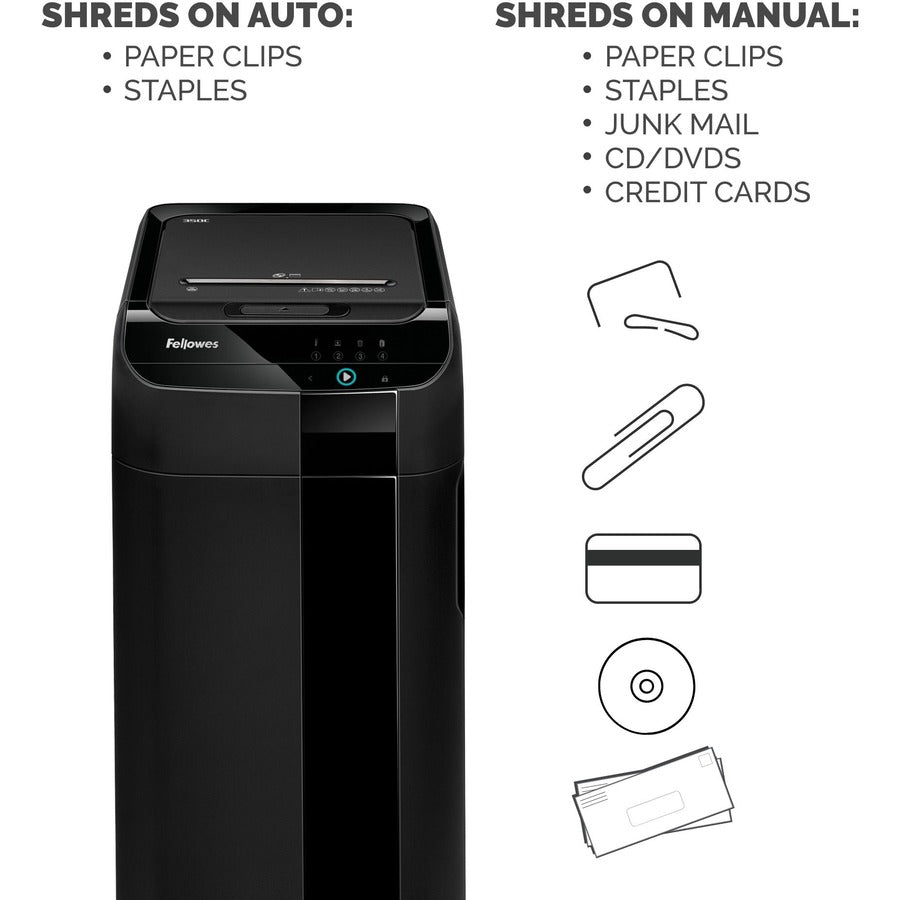 Fellowes AutoMax&trade; 350C Auto Feed Shredder - 4964001